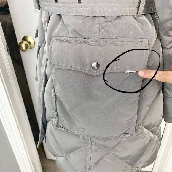 Burberry Weatherproof Puffer Goose Down Belted Pocket Nova Check Hooded Coat - Picture 9 of 14